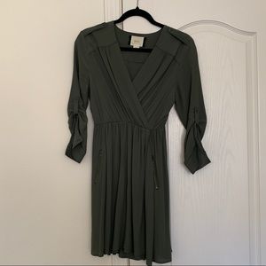 Olive Green Anthropology Dress